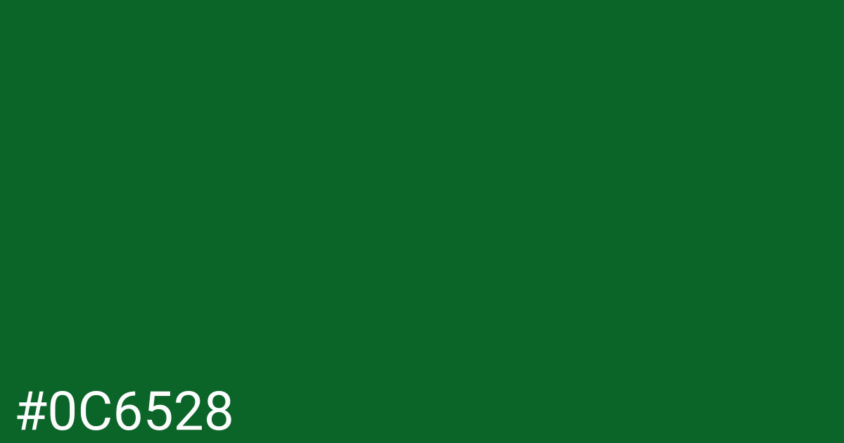 Hex color #0c6528 graphic