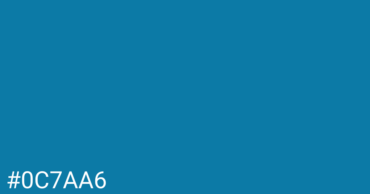 Hex color #0c7aa6 graphic