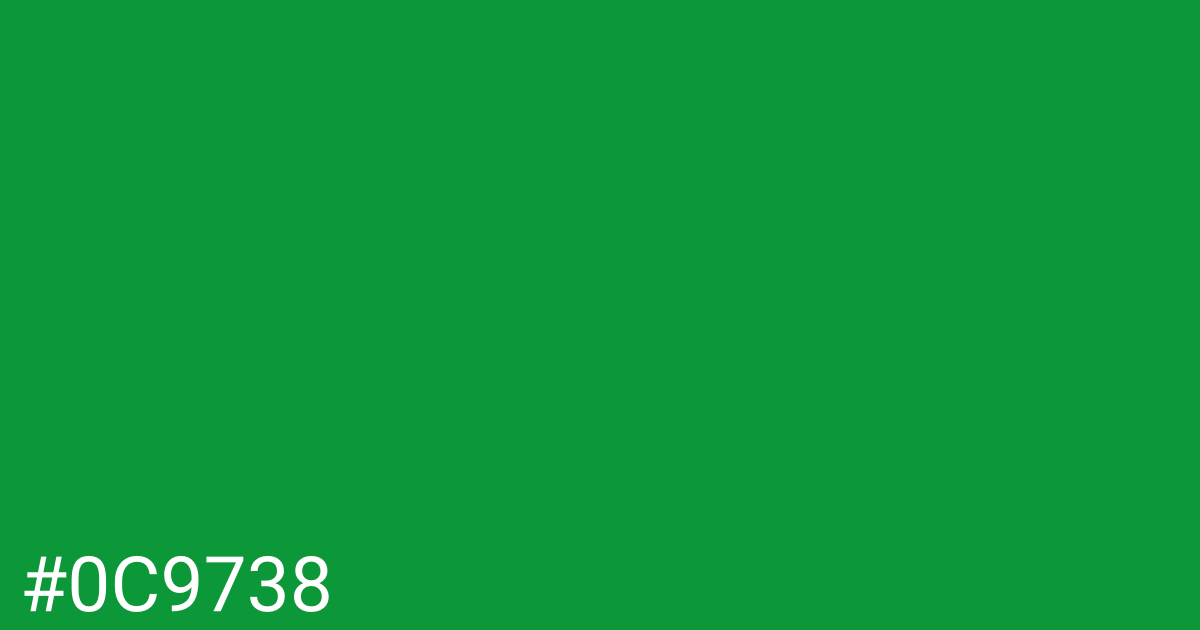 Hex color #0c9738 graphic