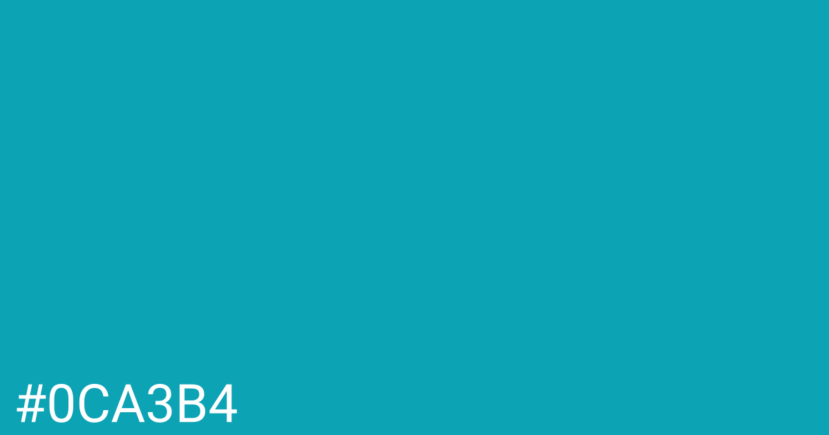 Hex color #0ca3b4 graphic