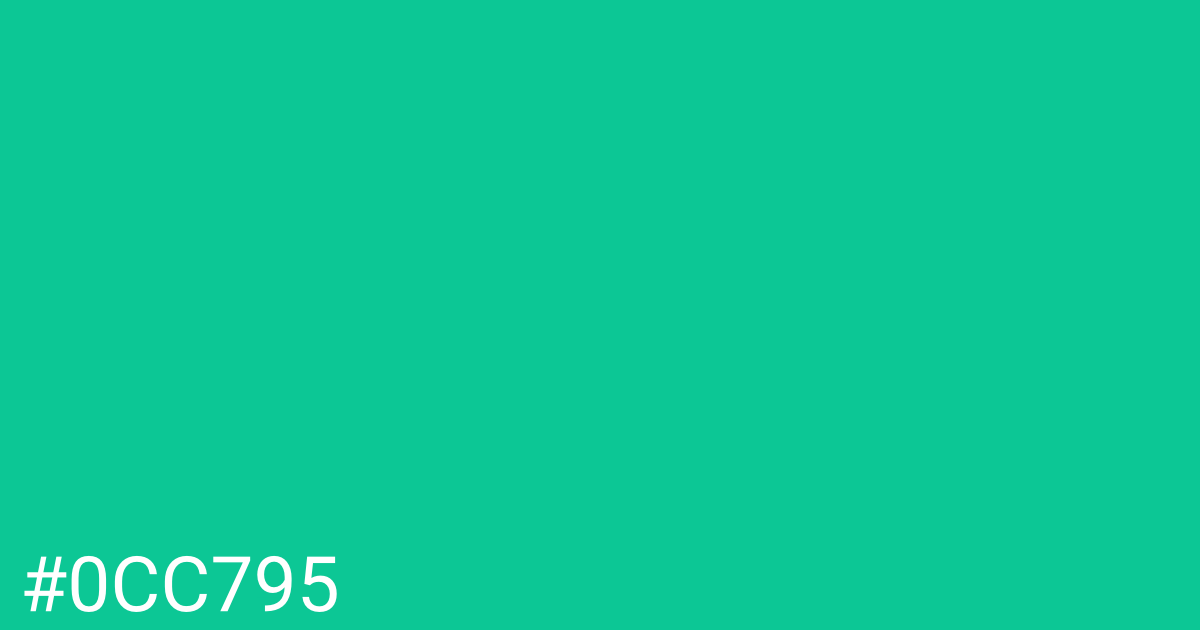 Hex color #0cc795 graphic