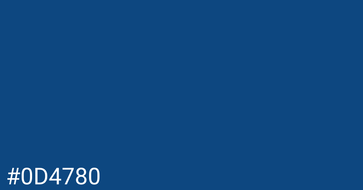 Hex color #0d4780 graphic