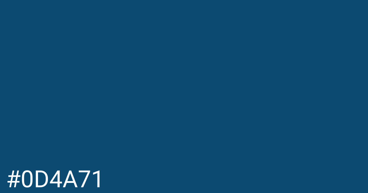 Hex color #0d4a71 graphic
