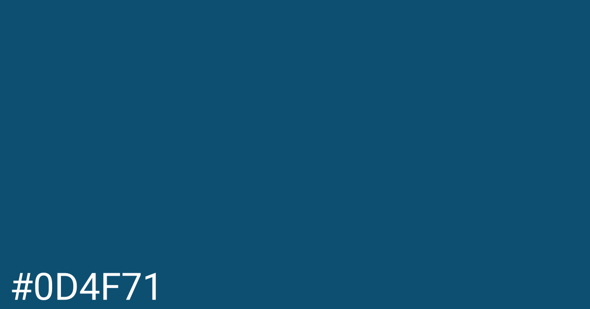 Hex color #0d4f71 graphic