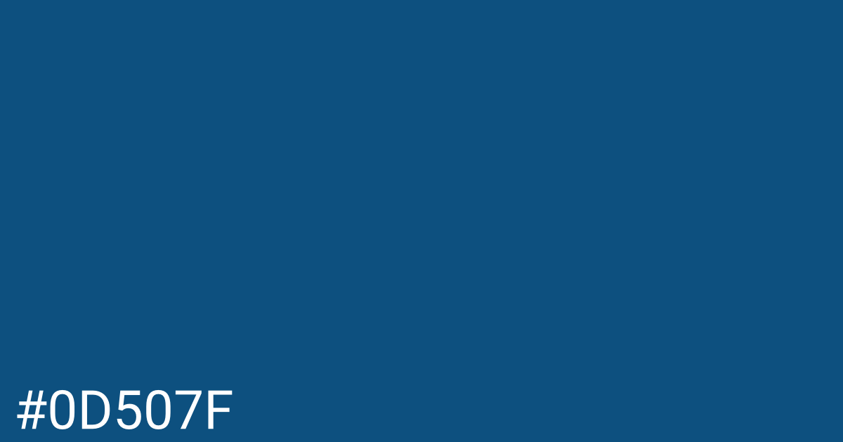 Hex color #0d507f graphic