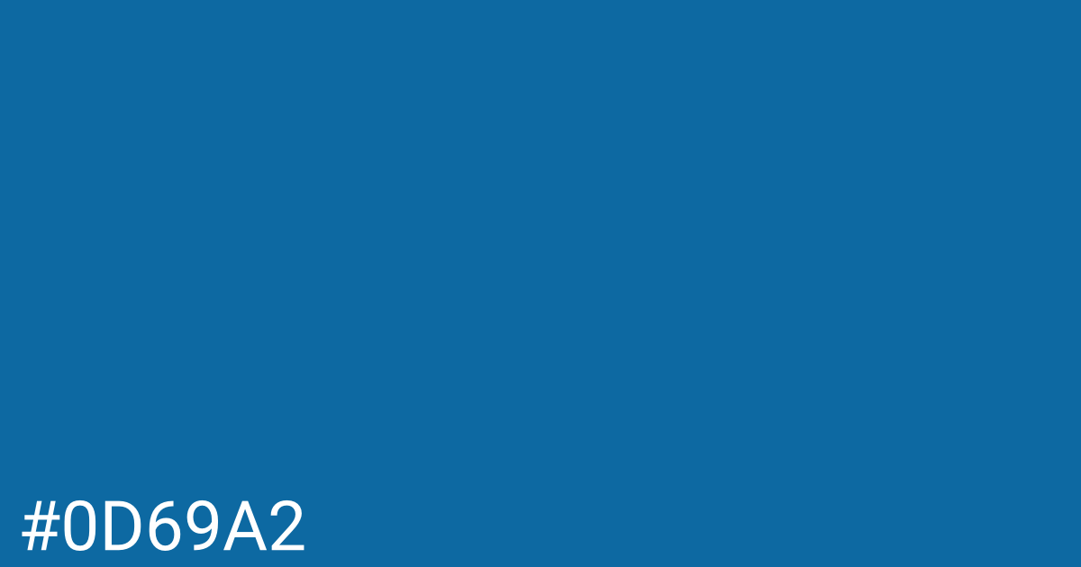Hex color #0d69a2 graphic