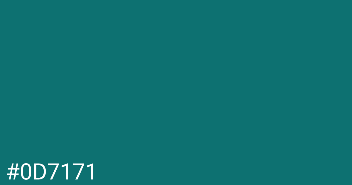 Hex color #0d7171 graphic