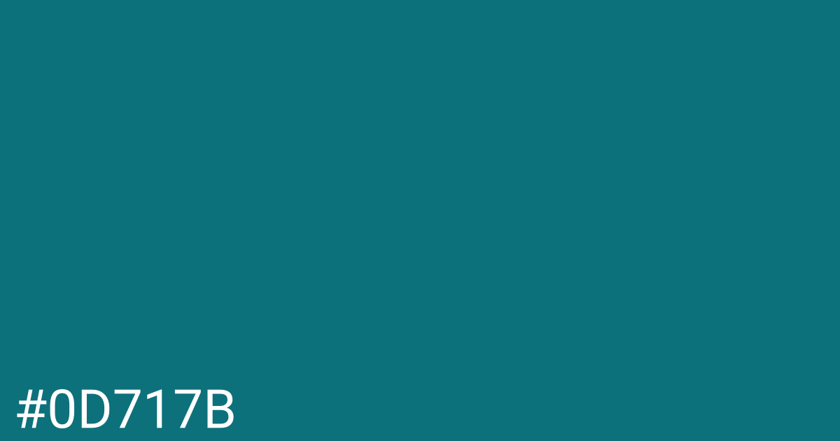 Hex color #0d717b graphic