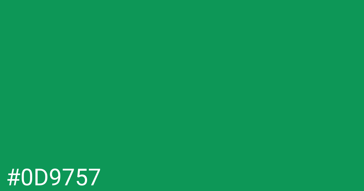Hex color #0d9757 graphic