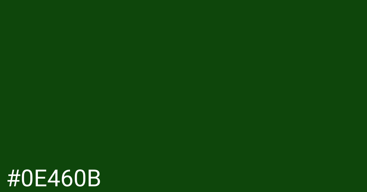 Hex color #0e460b graphic