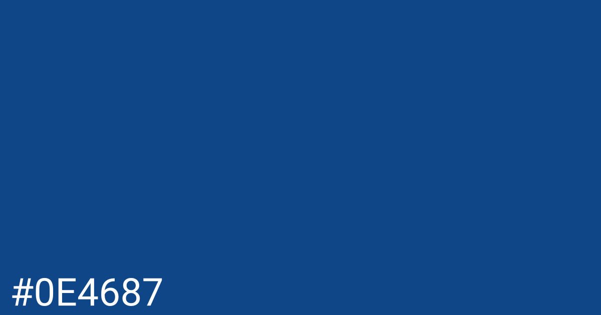 Hex color #0e4687 graphic