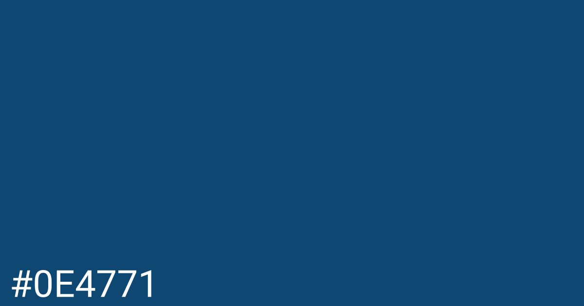 Hex color #0e4771 graphic