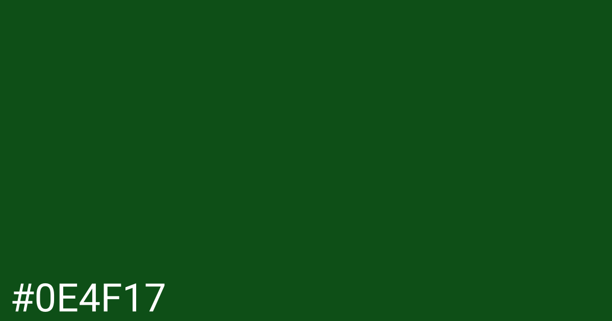 Hex color #0e4f17 graphic