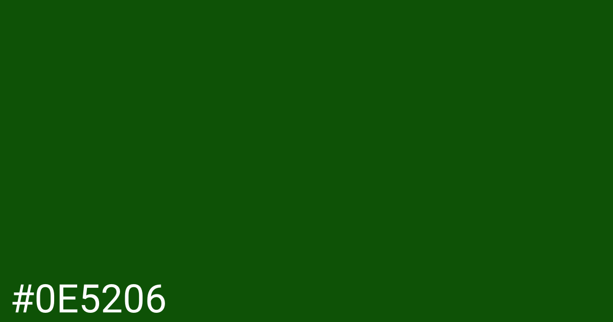 Hex color #0e5206 graphic