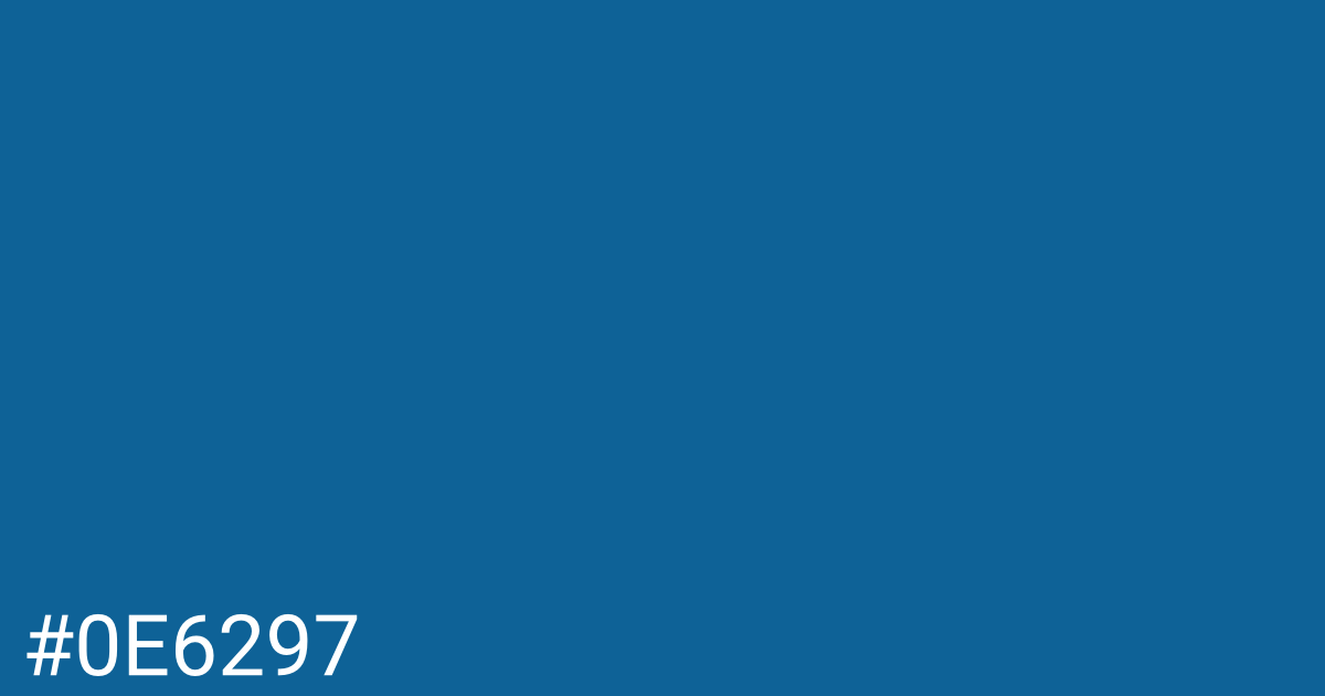 Hex color #0e6297 graphic