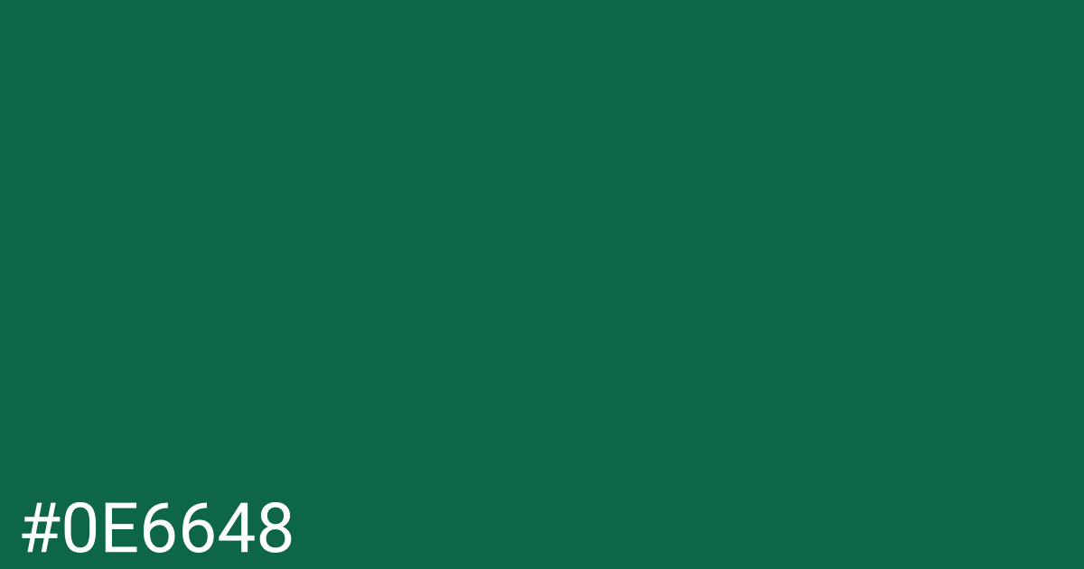 Hex color #0e6648 graphic