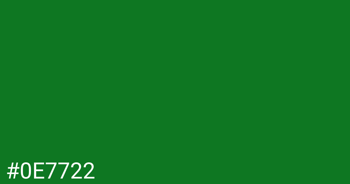 Hex color #0e7722 graphic