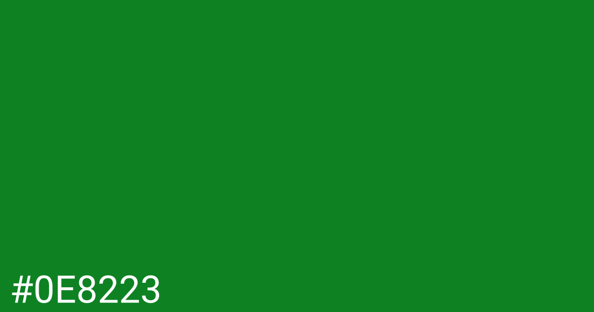 Hex color #0e8223 graphic