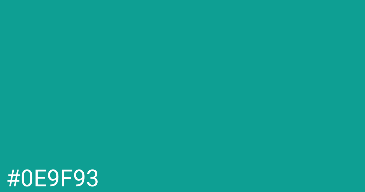 Hex color #0e9f93 graphic