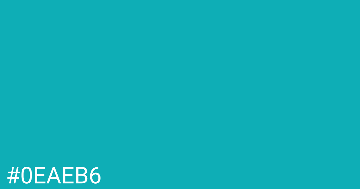 Hex color #0eaeb6 graphic