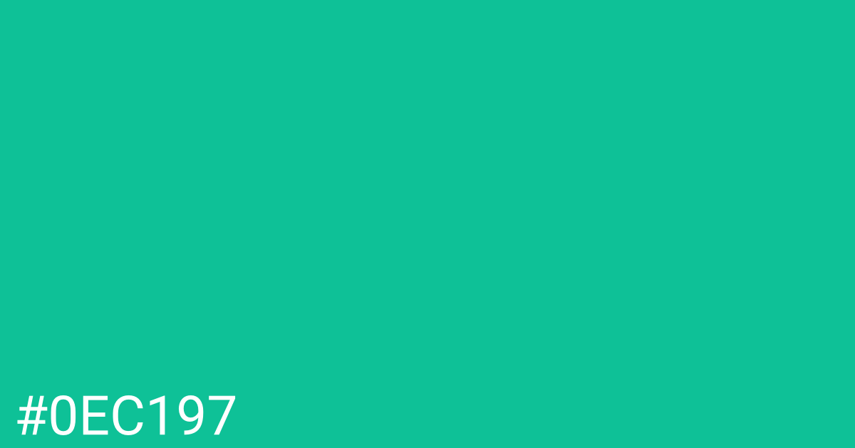 Hex color #0ec197 graphic