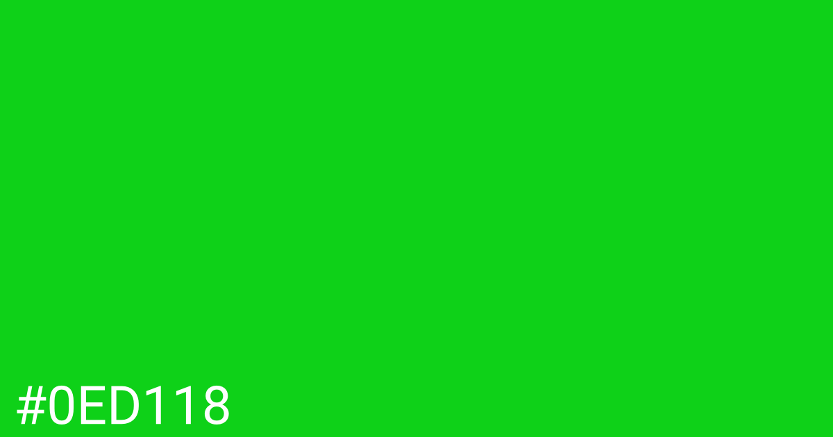 Hex color #0ed118 graphic