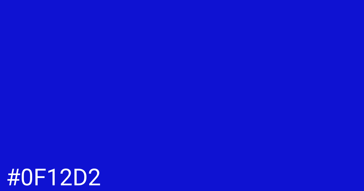 Hex color #0f12d2 graphic