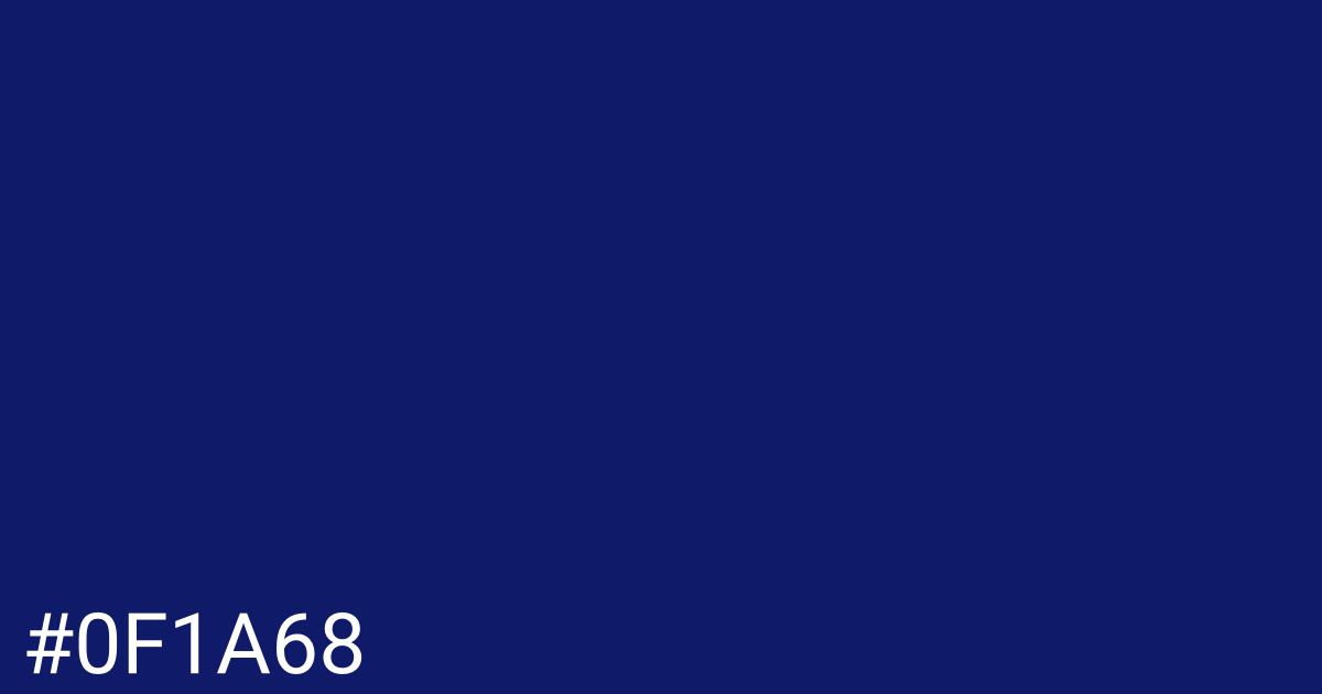 Hex color #0f1a68 graphic
