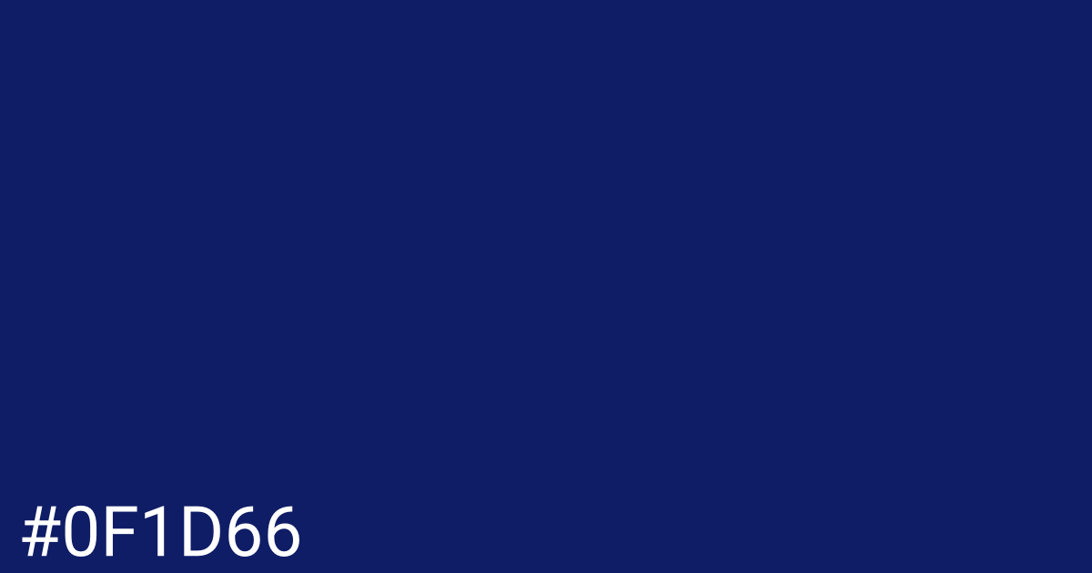 Hex color #0f1d66 graphic
