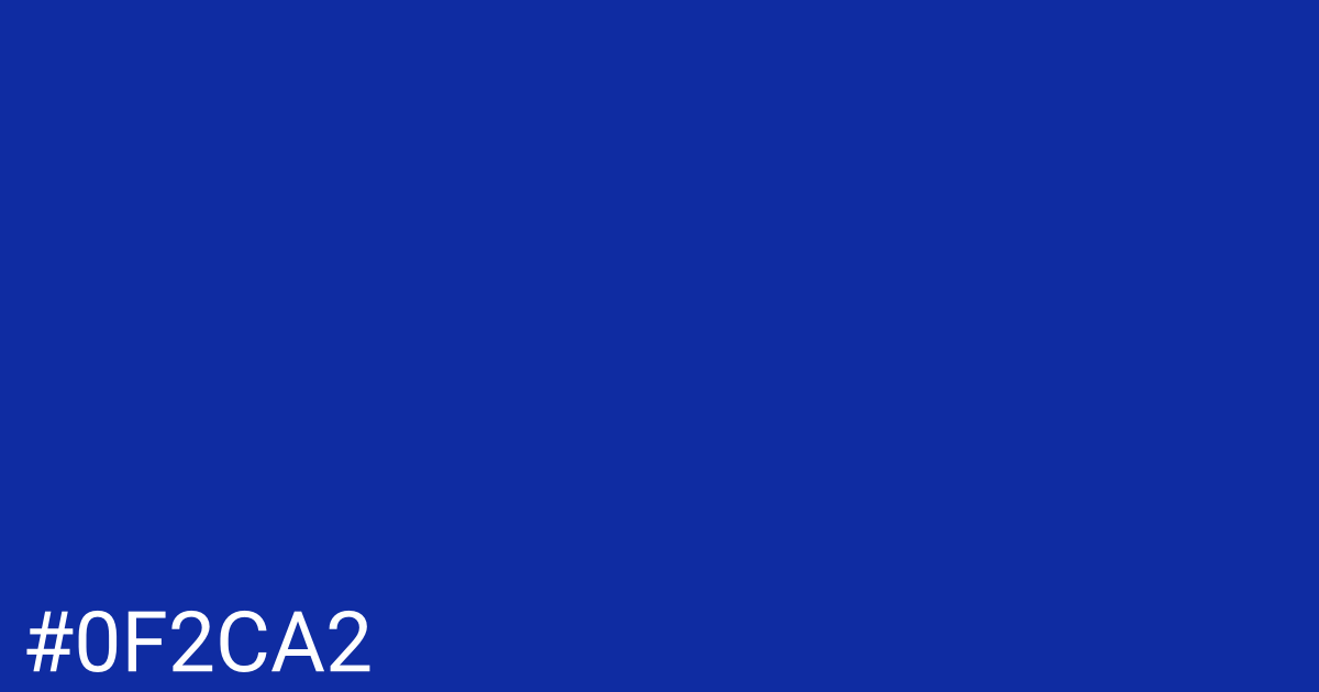 Hex color #0f2ca2 graphic