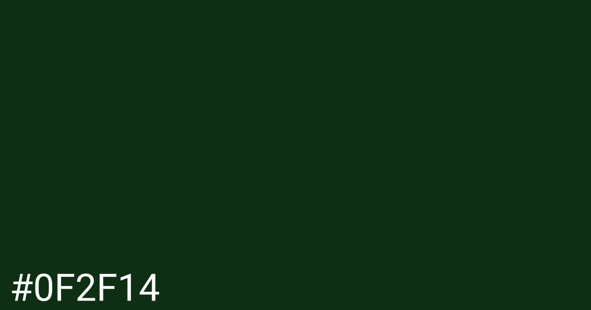 Hex color #0f2f14 graphic