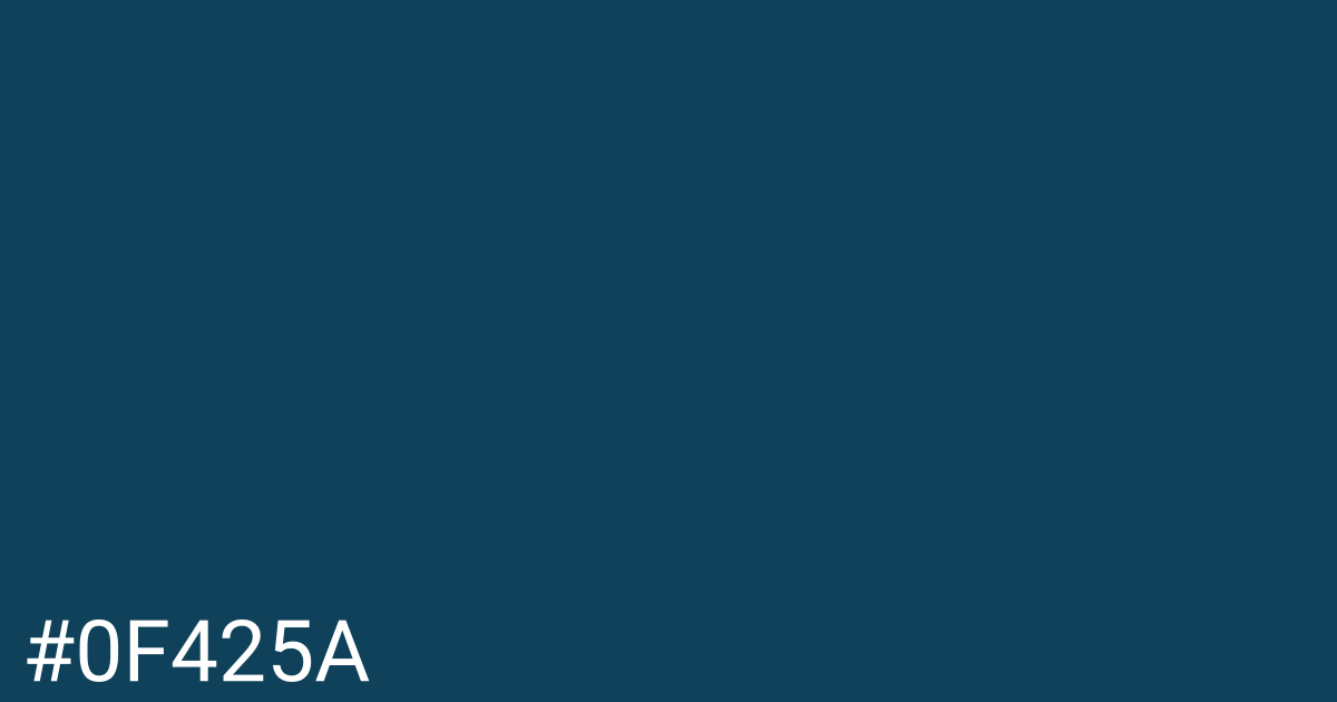 Hex color #0f425a graphic