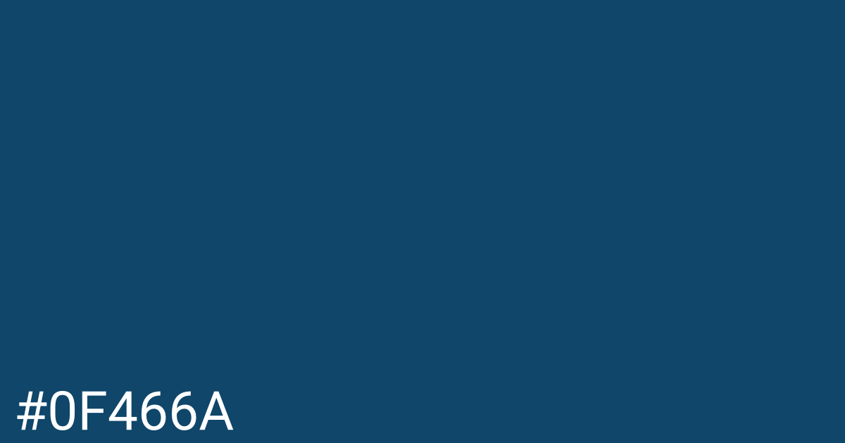 Hex color #0f466a graphic