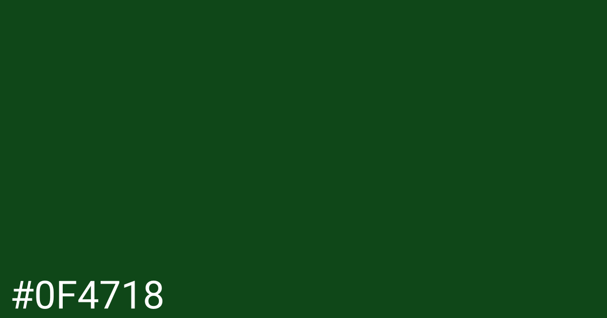 Hex color #0f4718 graphic