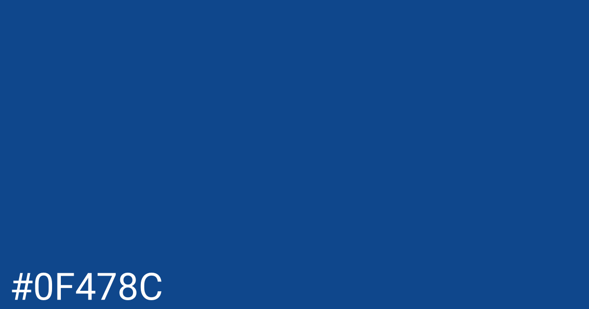 Hex color #0f478c graphic