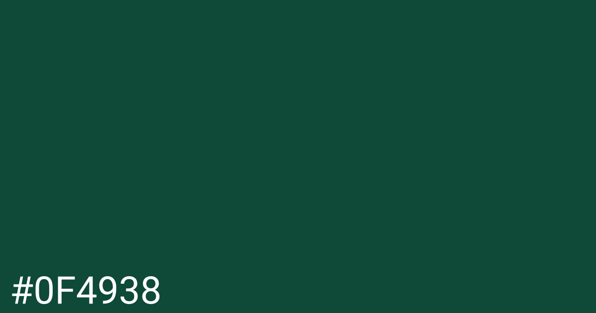 Hex color #0f4938 graphic