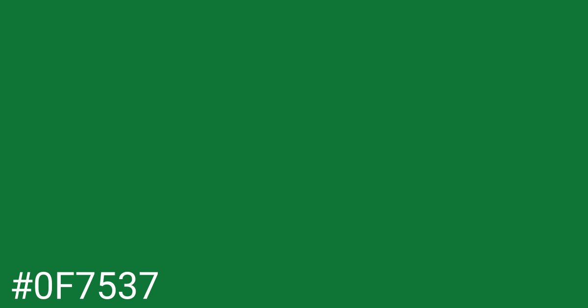 Hex color #0f7537 graphic