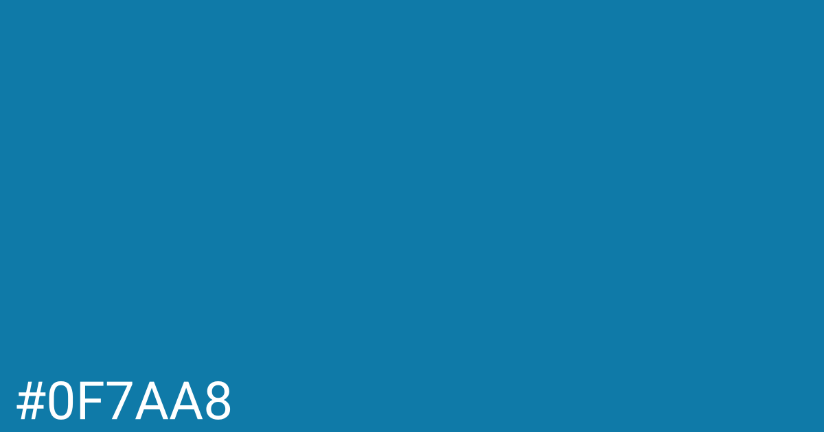 Hex color #0f7aa8 graphic