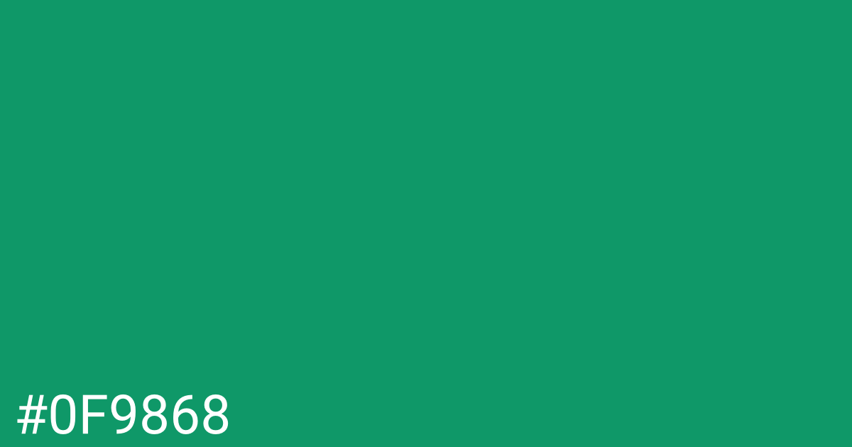 Hex color #0f9868 graphic