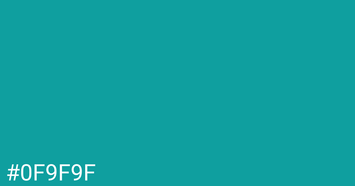 Hex color #0f9f9f graphic