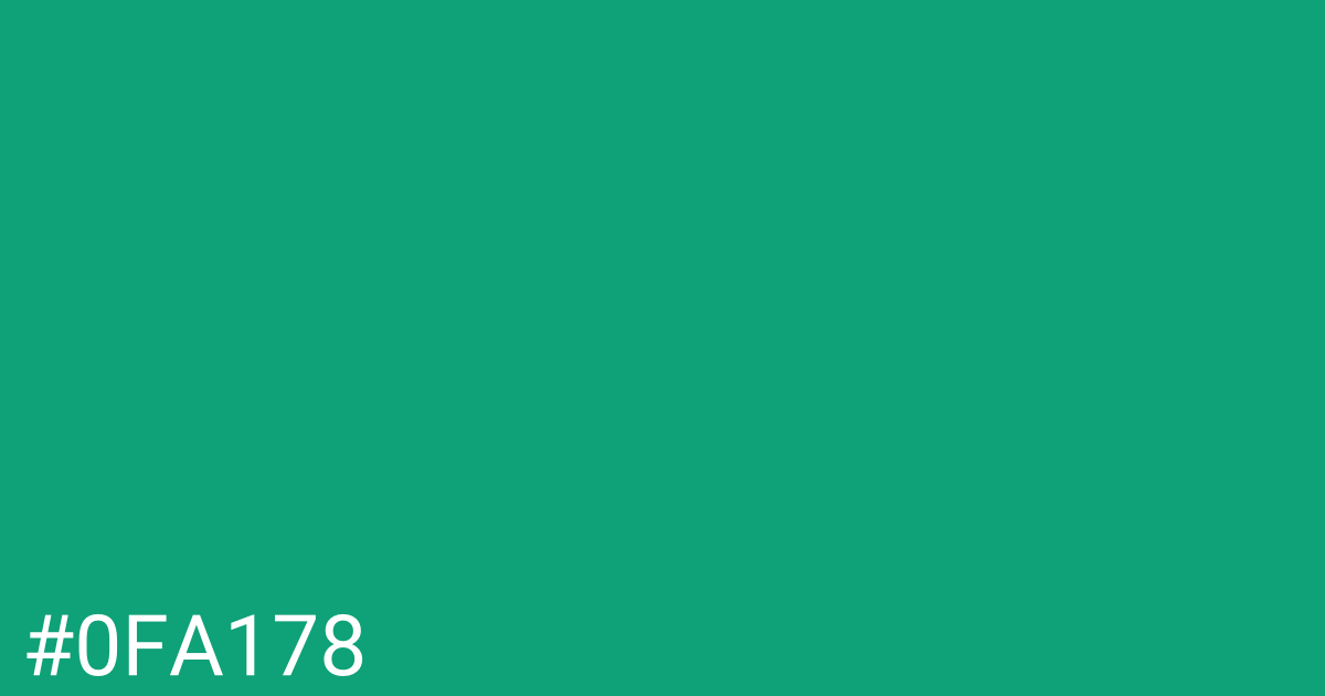 Hex color #0fa178 graphic