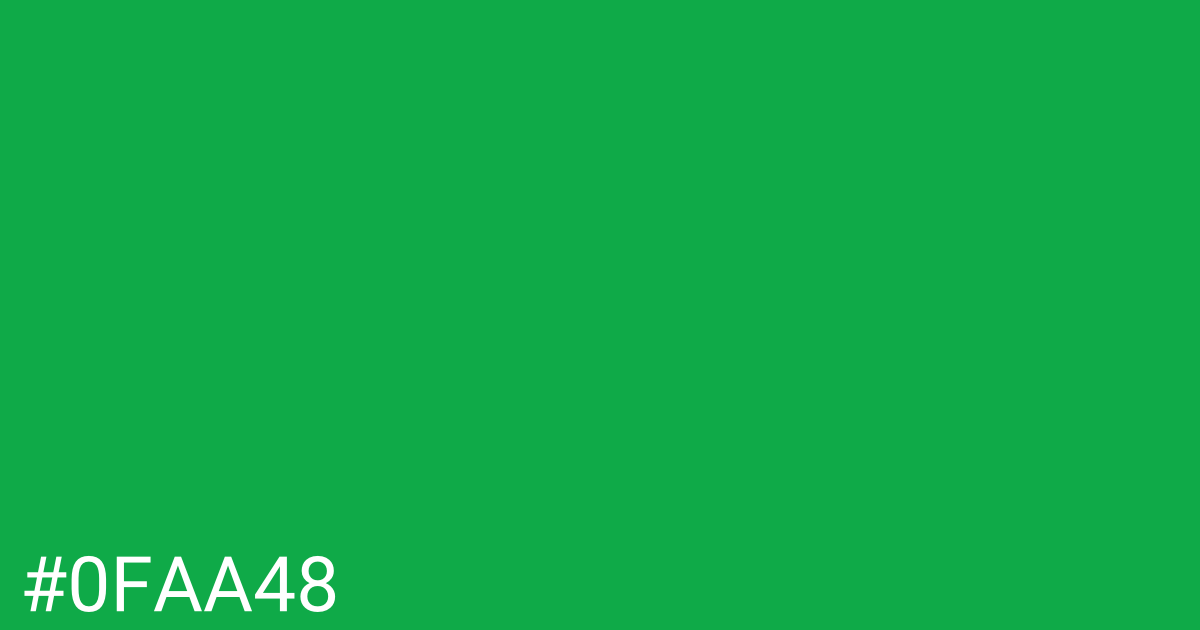 Hex color #0faa48 graphic