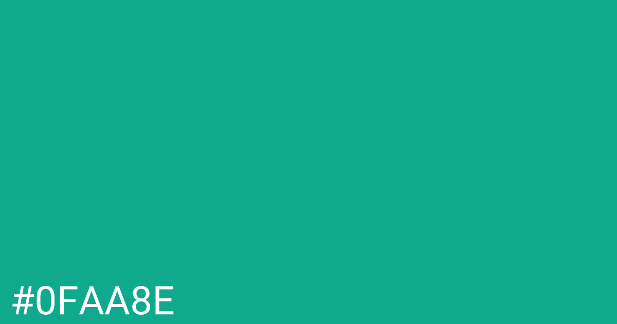 Hex color #0faa8e graphic