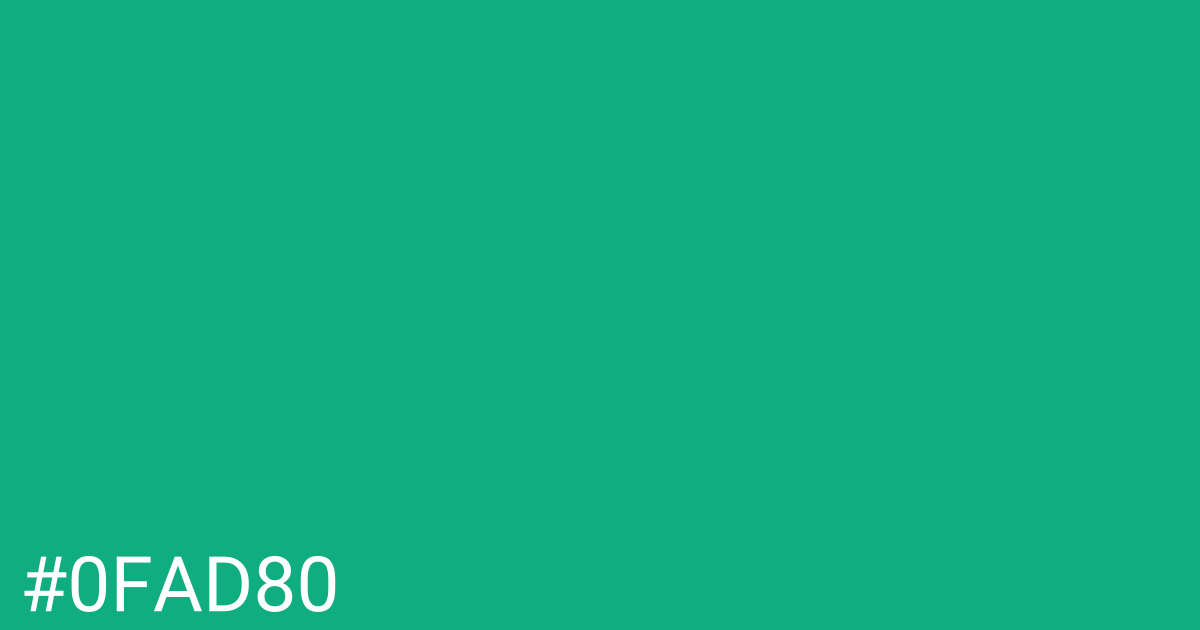 Hex color #0fad80 graphic