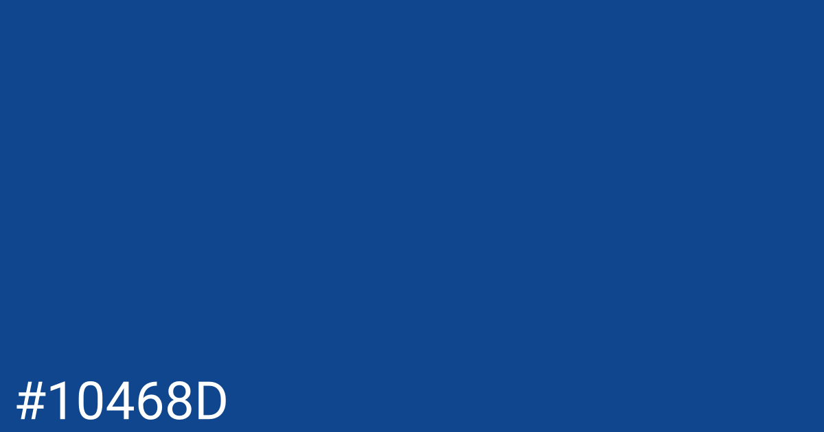 Hex color #10468d graphic