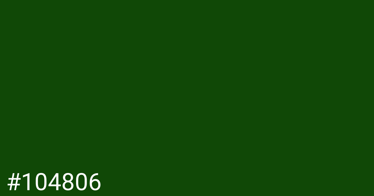Hex color #104806 graphic