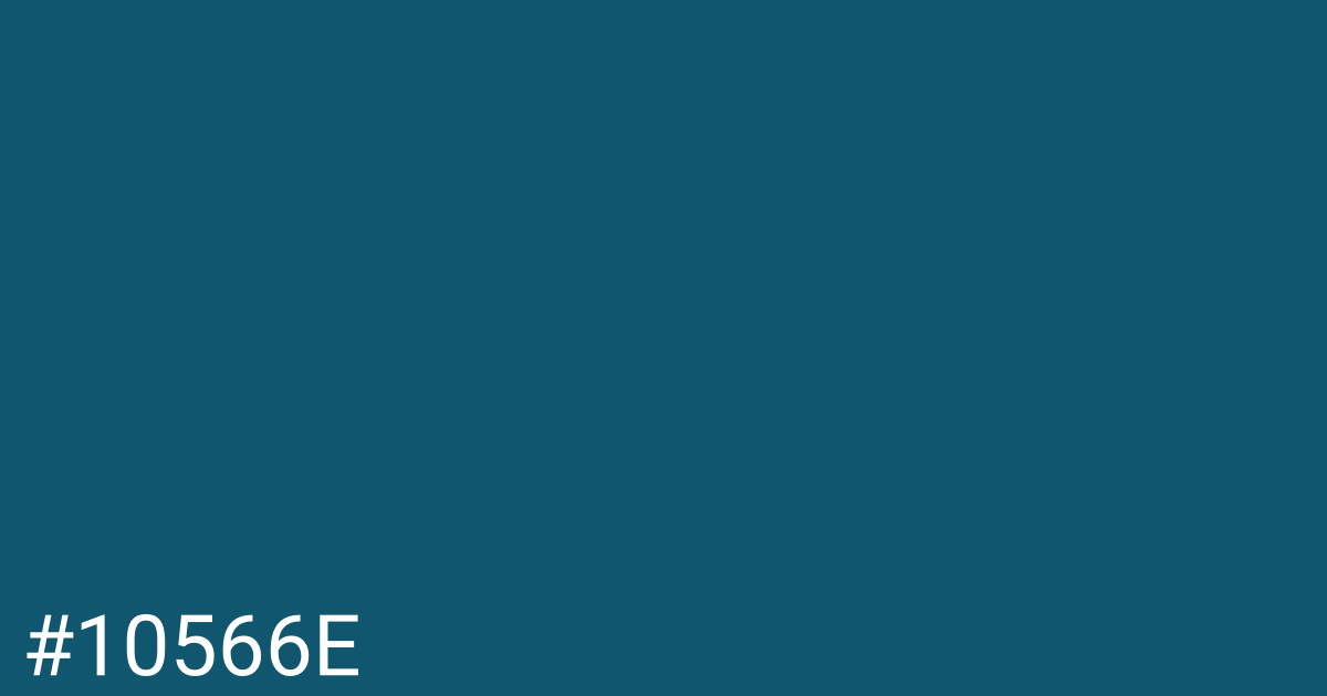 Hex color #10566e graphic