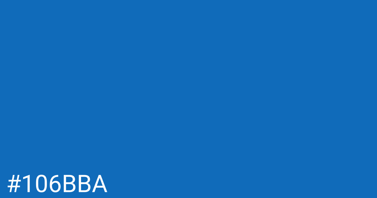 Hex color #106bba graphic