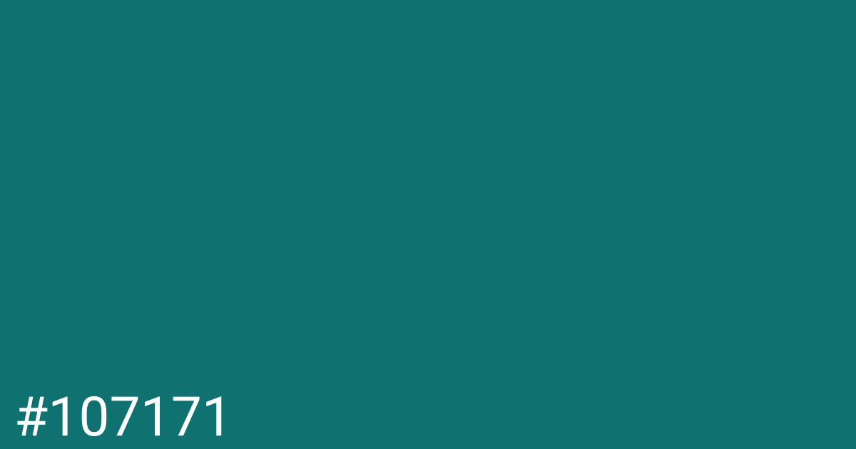 Hex color #107171 graphic