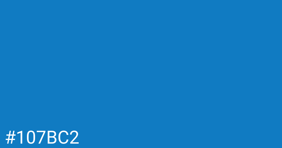 Hex color #107bc2 graphic